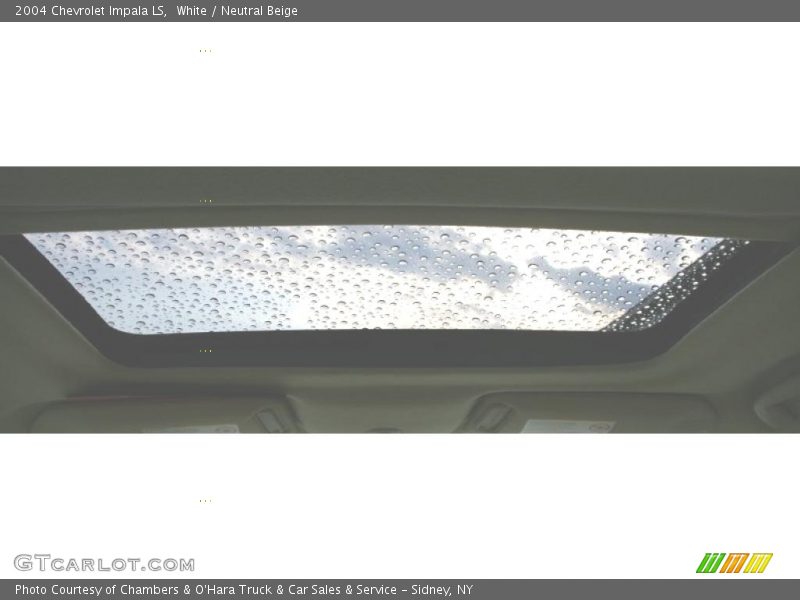 White / Neutral Beige 2004 Chevrolet Impala LS