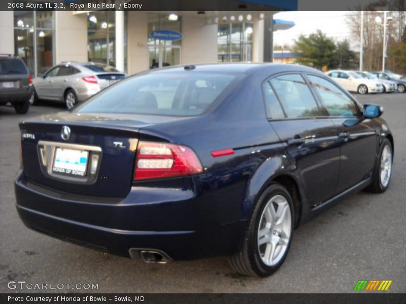 Royal Blue Pearl / Ebony 2008 Acura TL 3.2
