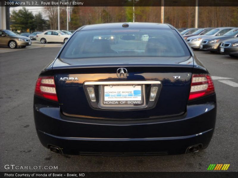 Royal Blue Pearl / Ebony 2008 Acura TL 3.2