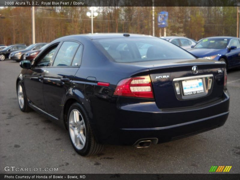 Royal Blue Pearl / Ebony 2008 Acura TL 3.2