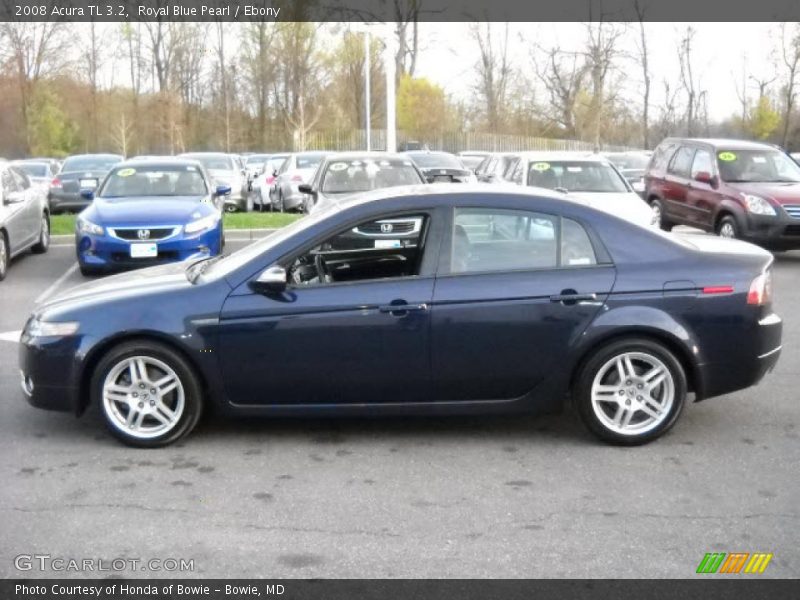 Royal Blue Pearl / Ebony 2008 Acura TL 3.2