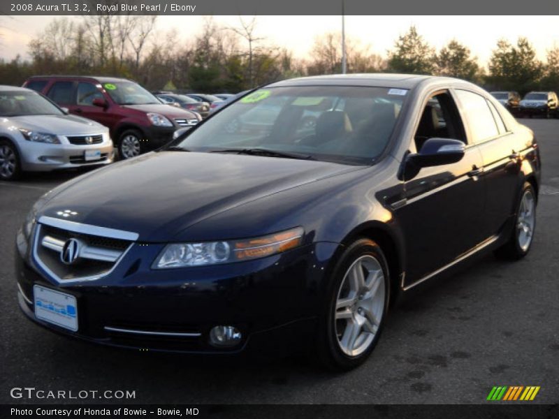 Royal Blue Pearl / Ebony 2008 Acura TL 3.2
