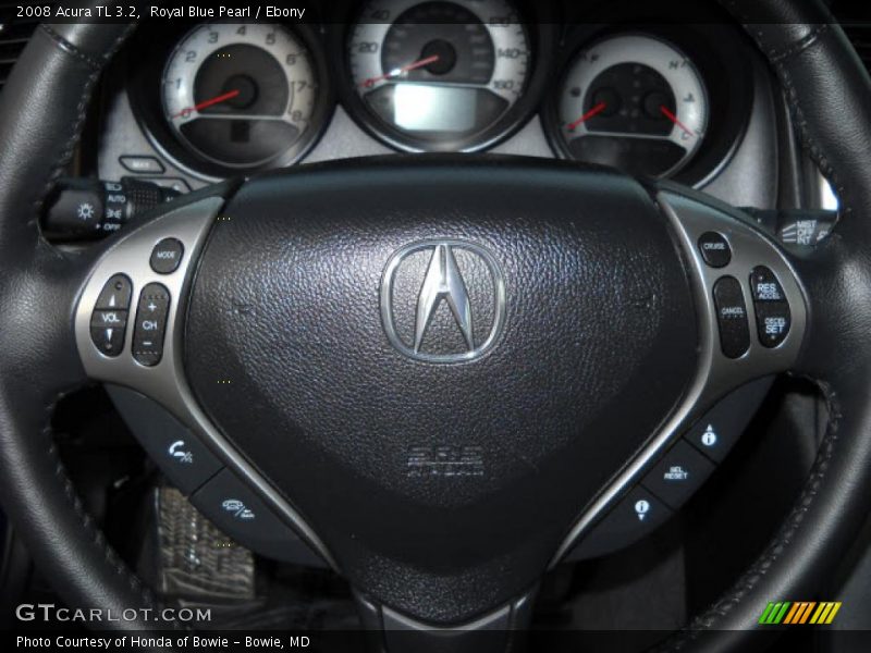 Royal Blue Pearl / Ebony 2008 Acura TL 3.2