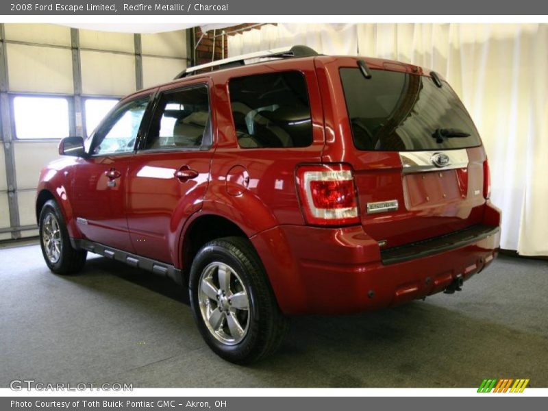 Redfire Metallic / Charcoal 2008 Ford Escape Limited