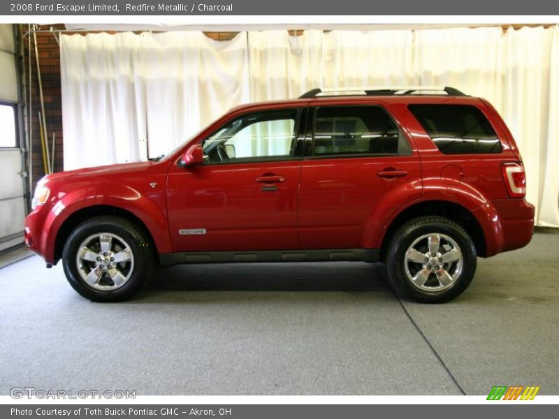 Redfire Metallic / Charcoal 2008 Ford Escape Limited