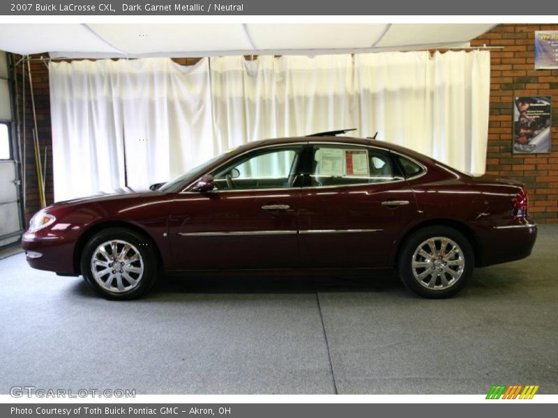 Dark Garnet Metallic / Neutral 2007 Buick LaCrosse CXL