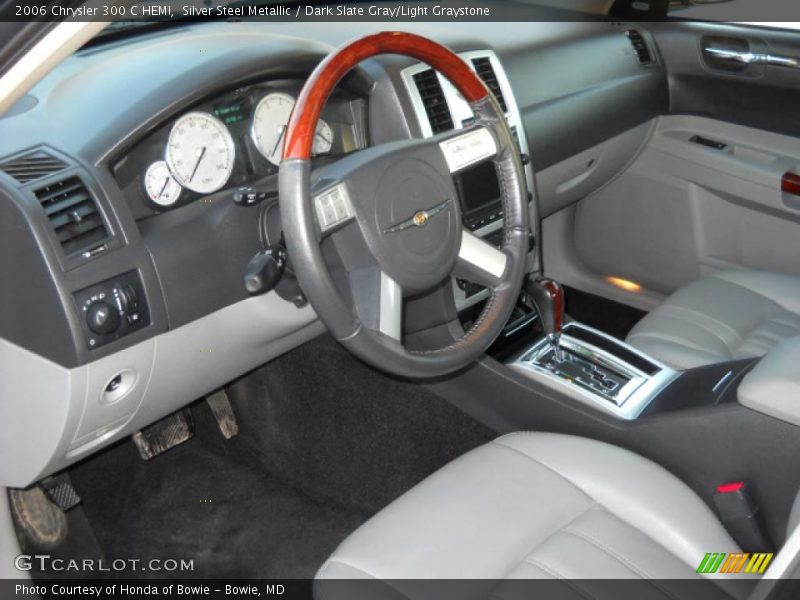 Silver Steel Metallic / Dark Slate Gray/Light Graystone 2006 Chrysler 300 C HEMI