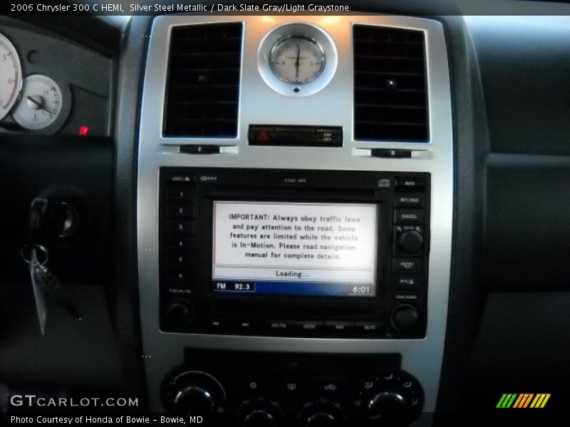 Silver Steel Metallic / Dark Slate Gray/Light Graystone 2006 Chrysler 300 C HEMI