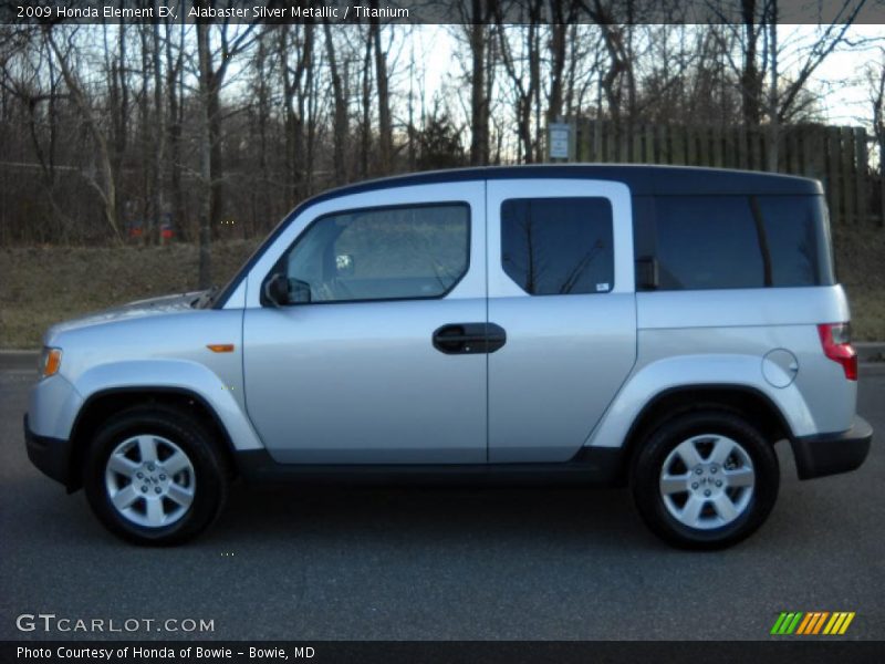 Alabaster Silver Metallic / Titanium 2009 Honda Element EX