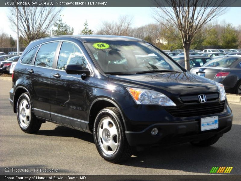 Nighthawk Black Pearl / Ivory 2008 Honda CR-V LX 4WD