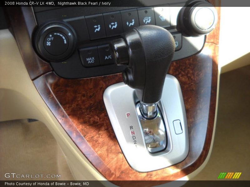 Nighthawk Black Pearl / Ivory 2008 Honda CR-V LX 4WD