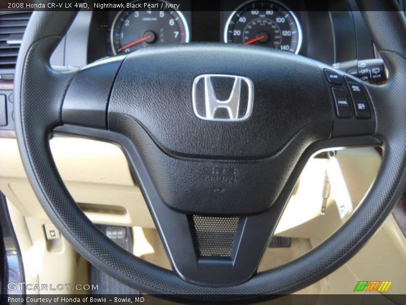 Nighthawk Black Pearl / Ivory 2008 Honda CR-V LX 4WD