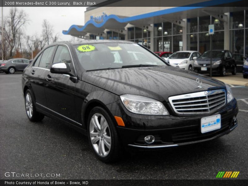 Black / Black 2008 Mercedes-Benz C 300 Luxury