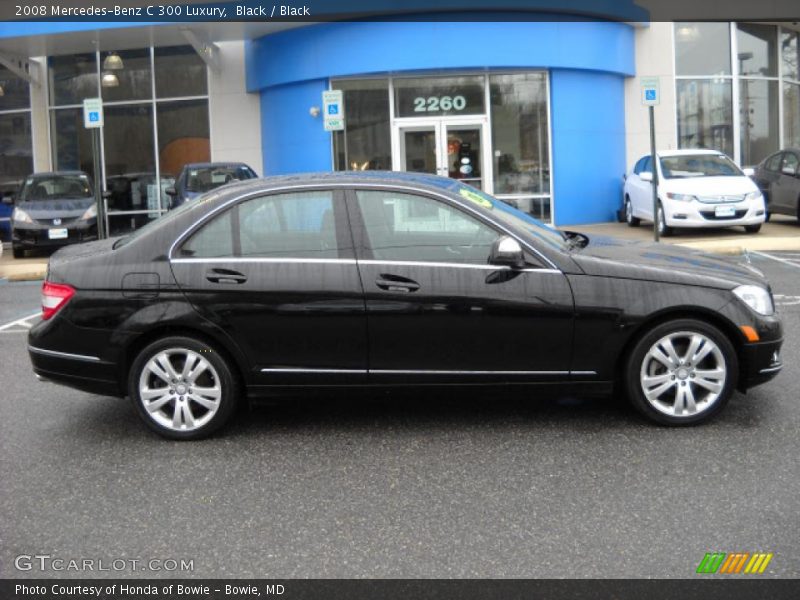 Black / Black 2008 Mercedes-Benz C 300 Luxury