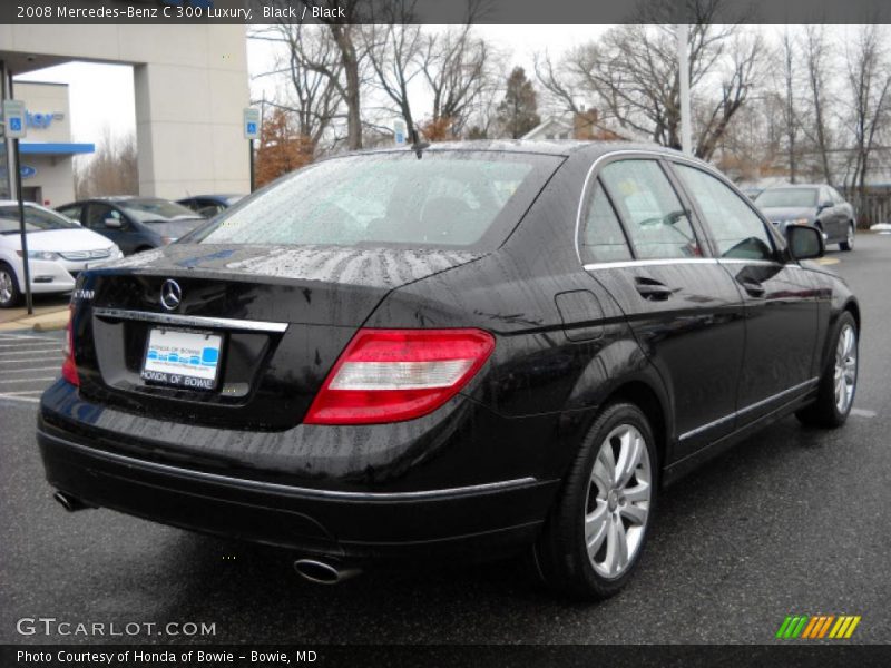 Black / Black 2008 Mercedes-Benz C 300 Luxury