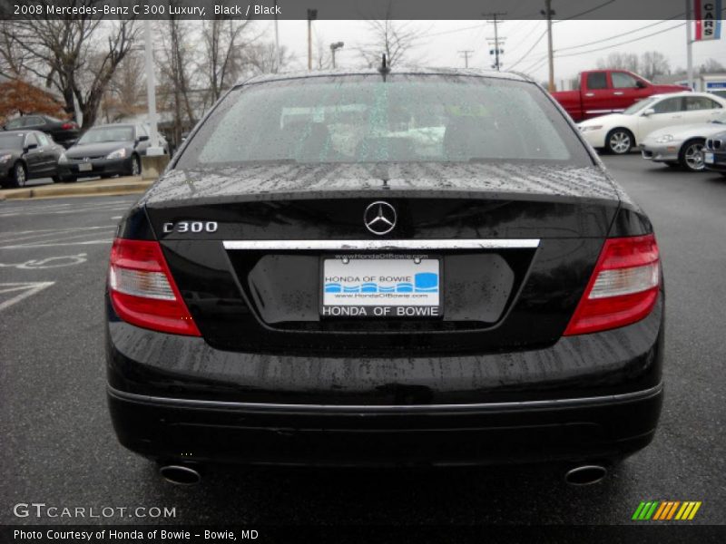 Black / Black 2008 Mercedes-Benz C 300 Luxury