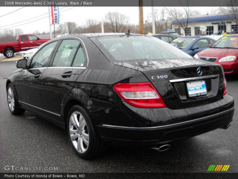 Black / Black 2008 Mercedes-Benz C 300 Luxury