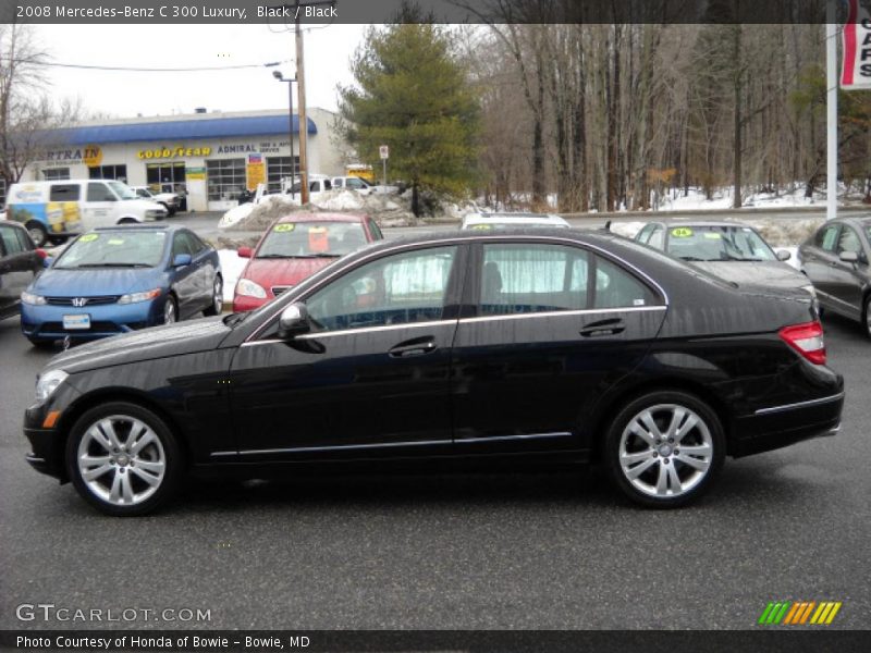 Black / Black 2008 Mercedes-Benz C 300 Luxury