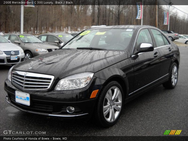 Black / Black 2008 Mercedes-Benz C 300 Luxury