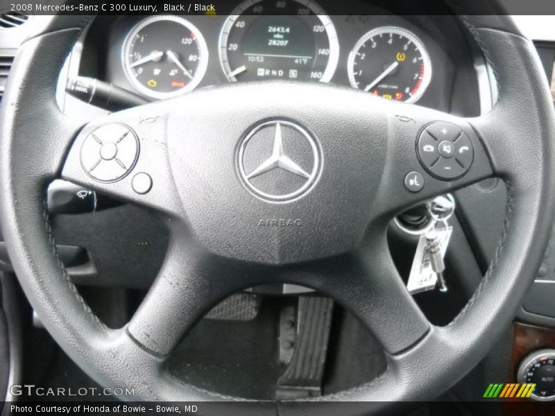 Black / Black 2008 Mercedes-Benz C 300 Luxury