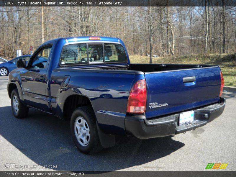 Indigo Ink Pearl / Graphite Gray 2007 Toyota Tacoma Regular Cab