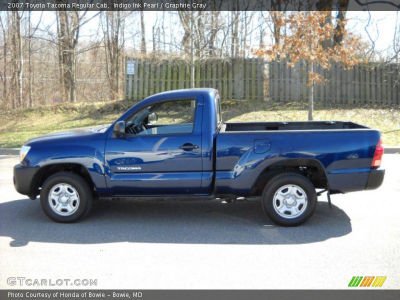 Indigo Ink Pearl / Graphite Gray 2007 Toyota Tacoma Regular Cab