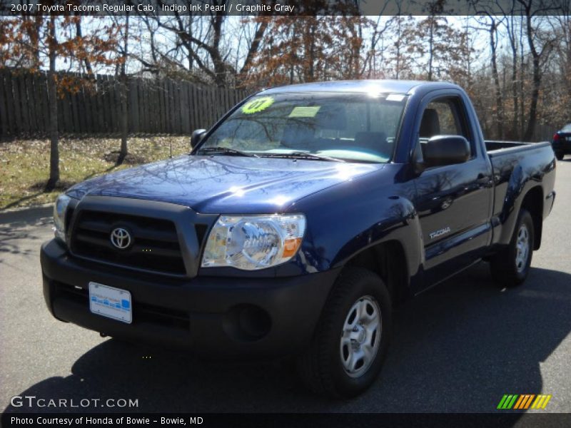 Indigo Ink Pearl / Graphite Gray 2007 Toyota Tacoma Regular Cab