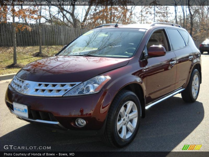 Merlot Pearl / Cafe Latte 2007 Nissan Murano SL AWD