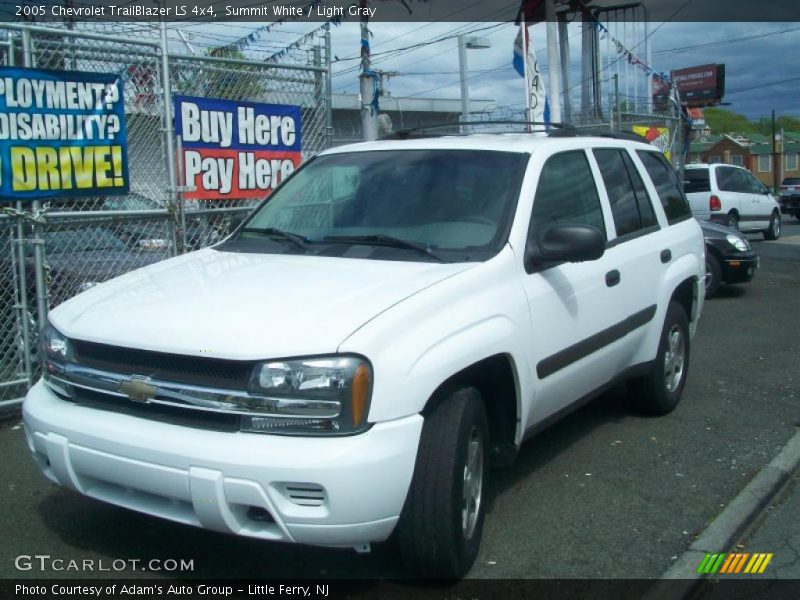 Summit White / Light Gray 2005 Chevrolet TrailBlazer LS 4x4