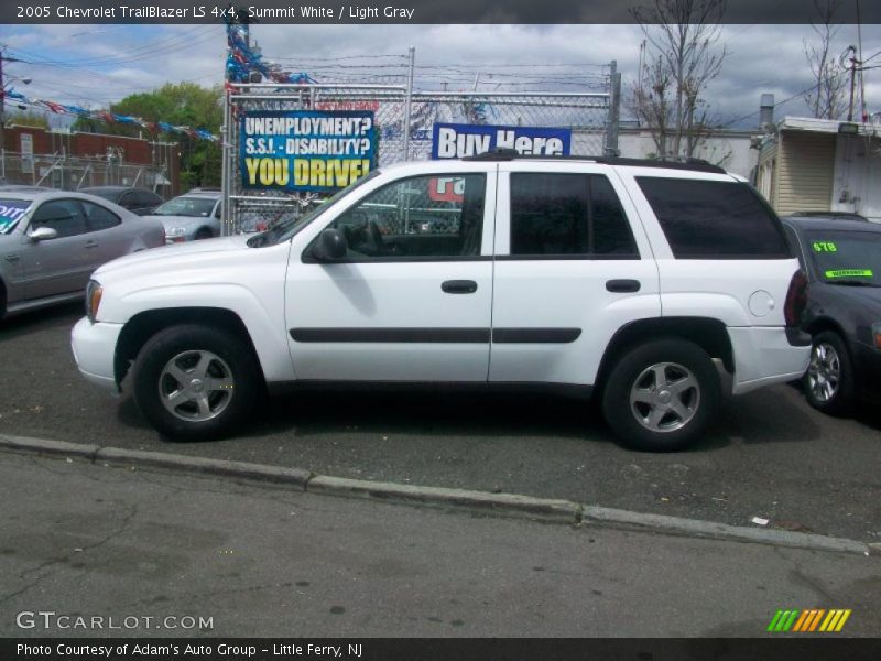 Summit White / Light Gray 2005 Chevrolet TrailBlazer LS 4x4