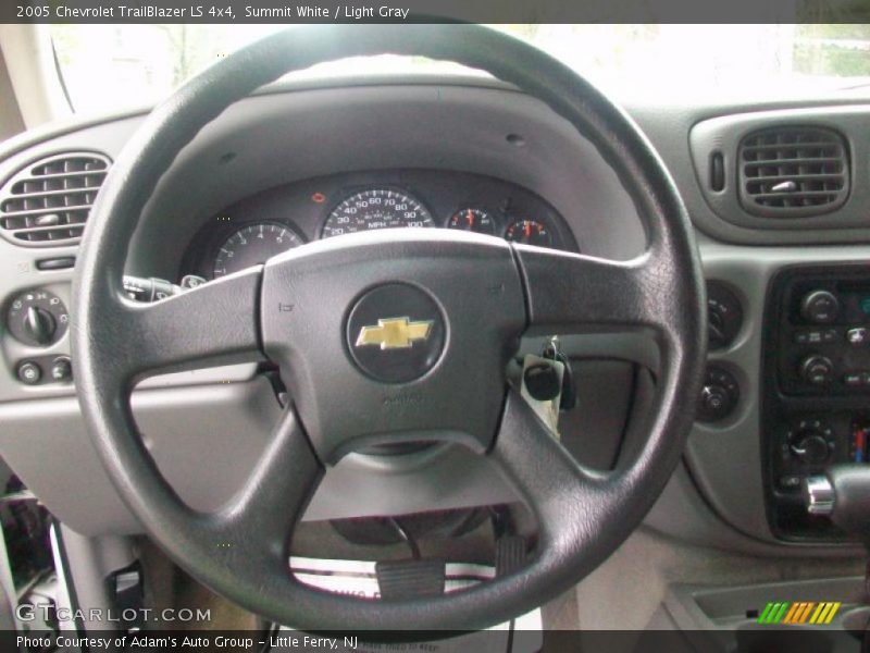 Summit White / Light Gray 2005 Chevrolet TrailBlazer LS 4x4