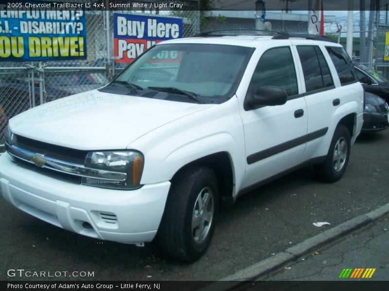 Summit White / Light Gray 2005 Chevrolet TrailBlazer LS 4x4