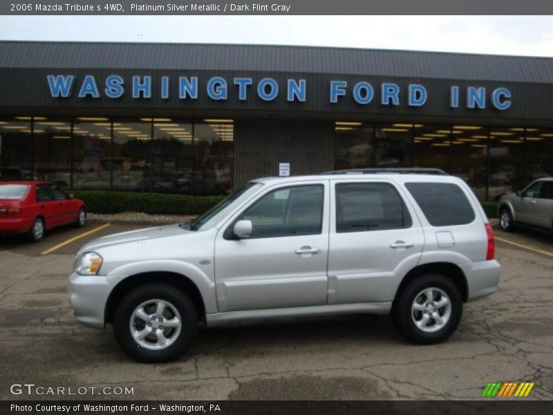 Platinum Silver Metallic / Dark Flint Gray 2006 Mazda Tribute s 4WD