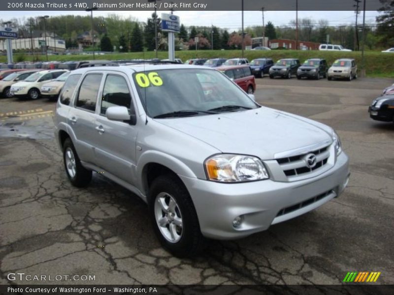 Platinum Silver Metallic / Dark Flint Gray 2006 Mazda Tribute s 4WD