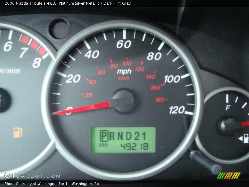 Platinum Silver Metallic / Dark Flint Gray 2006 Mazda Tribute s 4WD