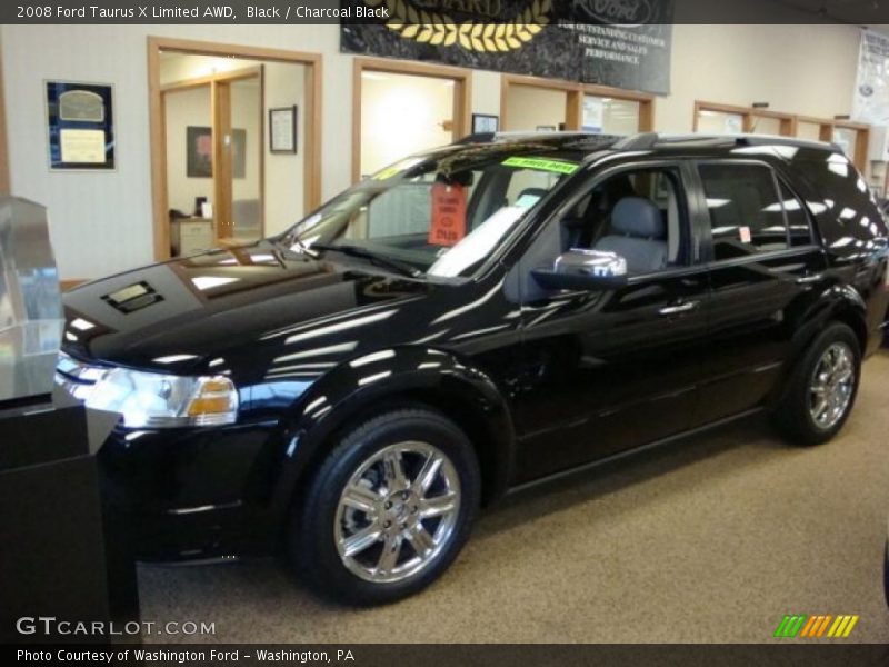 Black / Charcoal Black 2008 Ford Taurus X Limited AWD