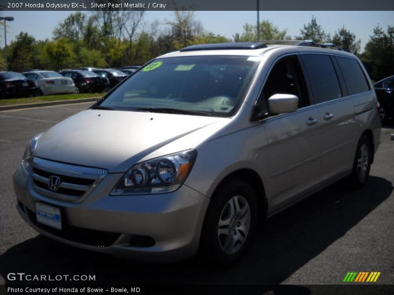 Silver Pearl Metallic / Gray 2007 Honda Odyssey EX-L