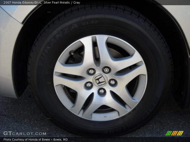 Silver Pearl Metallic / Gray 2007 Honda Odyssey EX-L