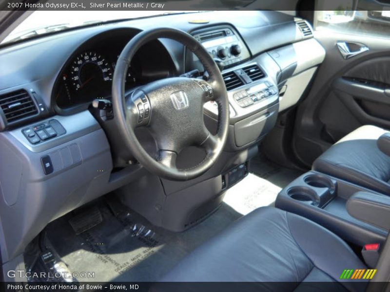 Silver Pearl Metallic / Gray 2007 Honda Odyssey EX-L