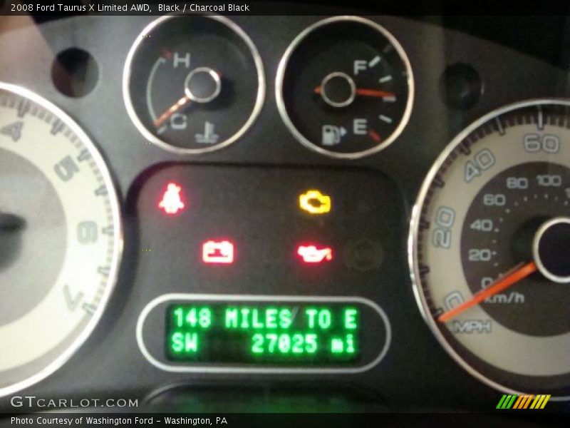 Black / Charcoal Black 2008 Ford Taurus X Limited AWD