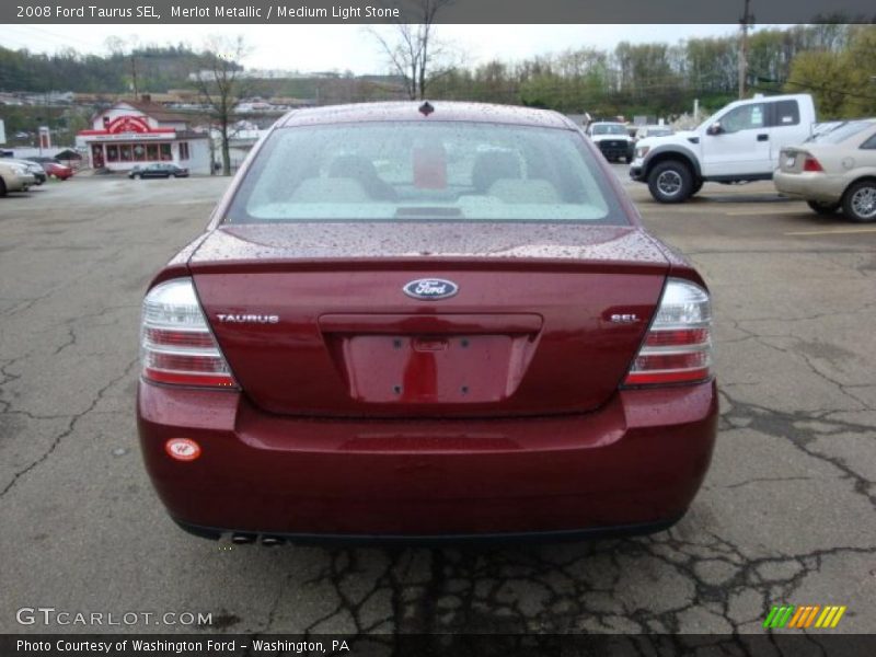 Merlot Metallic / Medium Light Stone 2008 Ford Taurus SEL