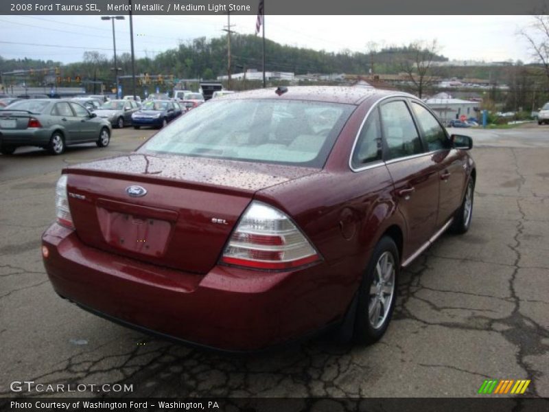 Merlot Metallic / Medium Light Stone 2008 Ford Taurus SEL