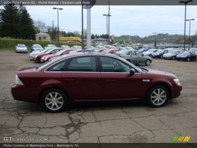 Merlot Metallic / Medium Light Stone 2008 Ford Taurus SEL