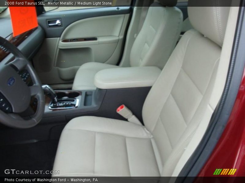 Merlot Metallic / Medium Light Stone 2008 Ford Taurus SEL
