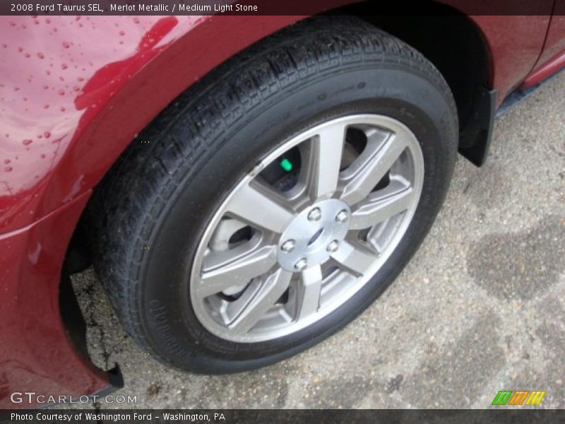 Merlot Metallic / Medium Light Stone 2008 Ford Taurus SEL