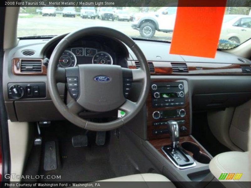 Merlot Metallic / Medium Light Stone 2008 Ford Taurus SEL