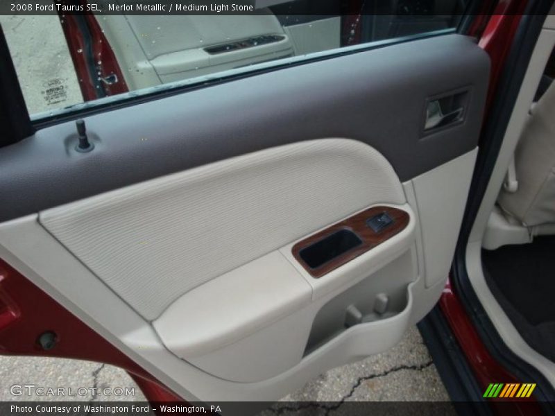 Merlot Metallic / Medium Light Stone 2008 Ford Taurus SEL