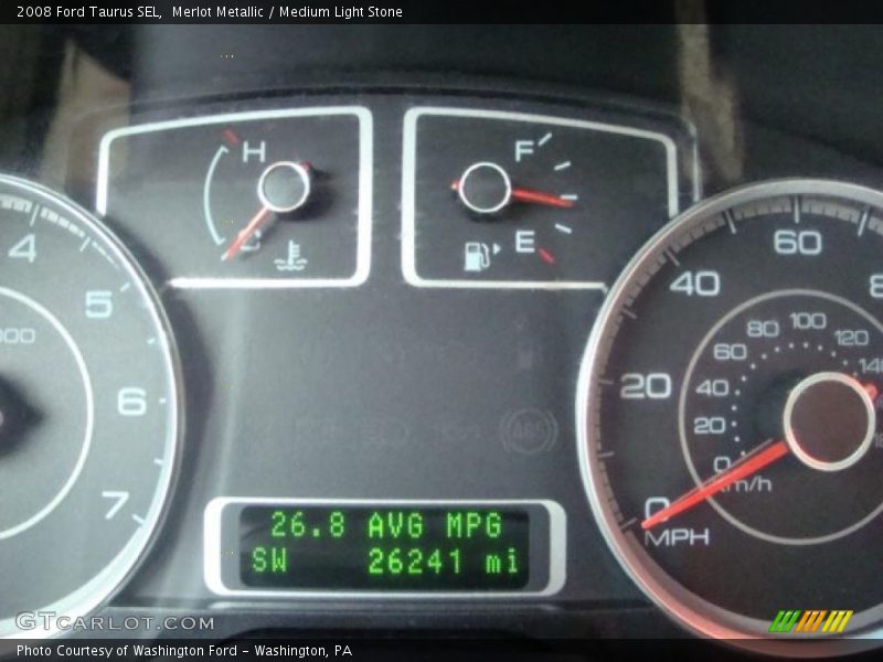 Merlot Metallic / Medium Light Stone 2008 Ford Taurus SEL