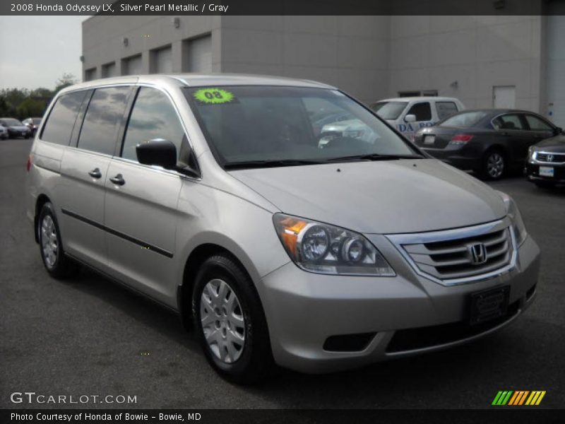 Silver Pearl Metallic / Gray 2008 Honda Odyssey LX