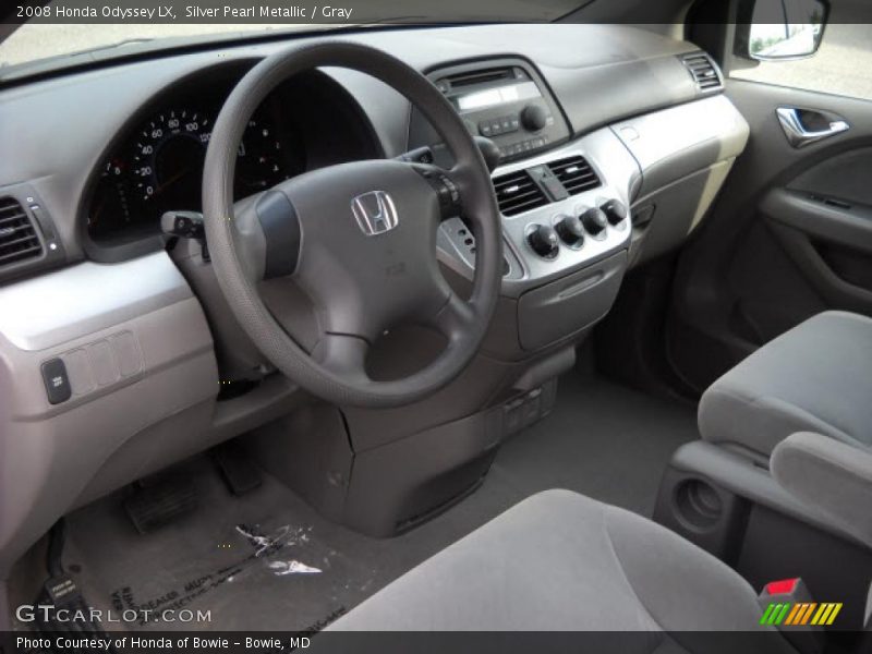 Silver Pearl Metallic / Gray 2008 Honda Odyssey LX